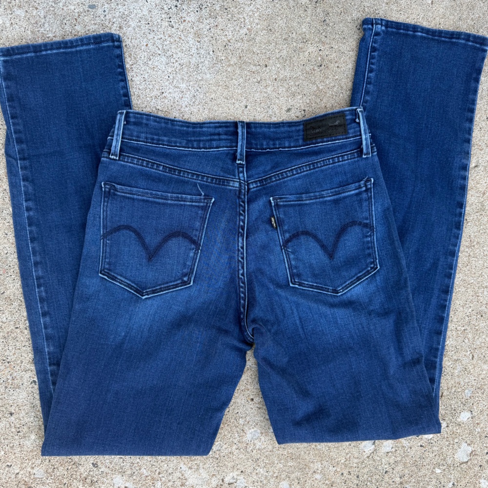 Levi's Women's Straight-Leg Jeans in Deep Blue Wash